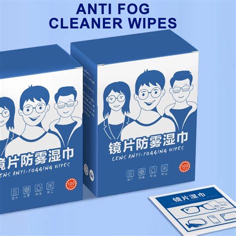 Glasses Anti Fog Cleaner Wipes 10 Slices Lens Spectacles Sunglasses