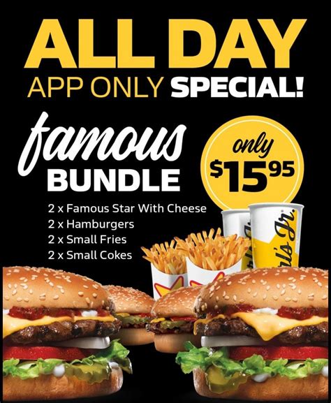 Deal Carl S Jr App Famous Bundle Shake Pm For