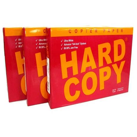 Hard Copy Bond Paper A4,Letter,Legal 70 Gsm Sub 20 - Buy Hard Copy A4 ...