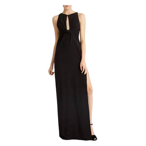 Halston Heritage Dresses Halston Heritage Twistfront Crepe Gown Sz