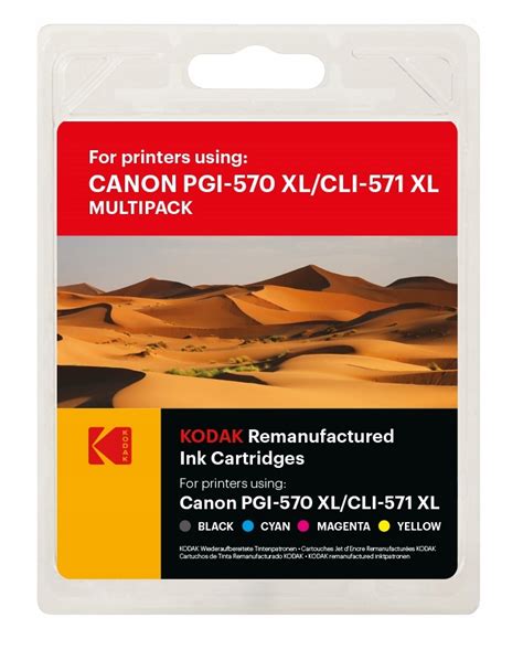 Kodak Tusze Do Drukarek Tusze Zestaw Tuszy 5w1 Do Canon Pgi 570 Cli