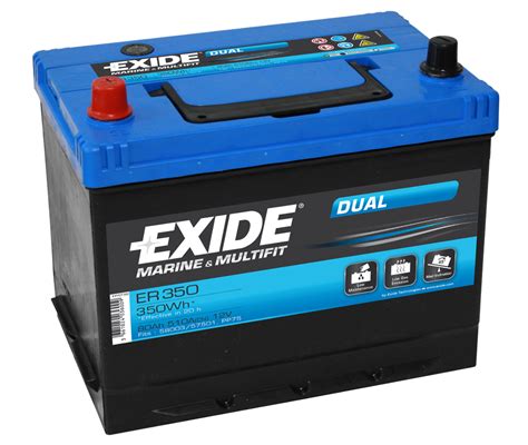 EXIDE DUAL ER350 12V 80Ah 510A Batería costa del sol