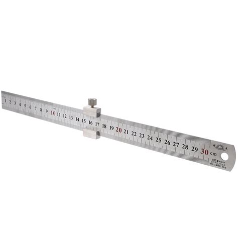 Steel Ruler Positioning Block Metric Metal Rulers Measure Tool Mechanic