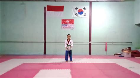 Tegar Juniar New Star Taekwondo Club Taeguk 3 Pemula YouTube