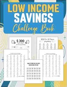 Low Income Savings Challenge Book Easy Cash Budget Saving Challenge