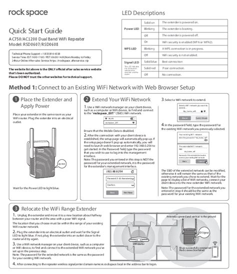 Ac750ac1200 Wifi Repeater Installation Guide Quick Start Rockspace