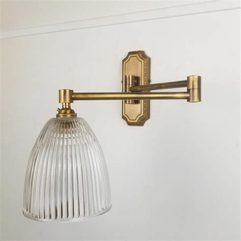 Swan Neck Brass Cone Wall Light E2 Contract Lighting