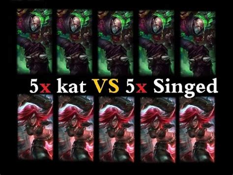 League Of Legends Katarina S Vs Singed One For All Youtube