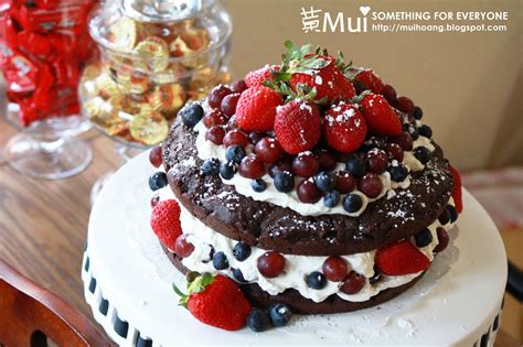 Something For Everyone Naked Chocolate Cake With Fruit Recipe Yum