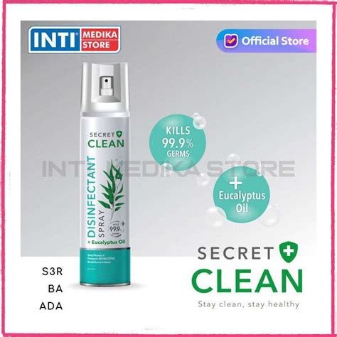 Jual Perlengkapan Medis SECRET CLEAN Disinfektan Aerosol Spray 200 Ml