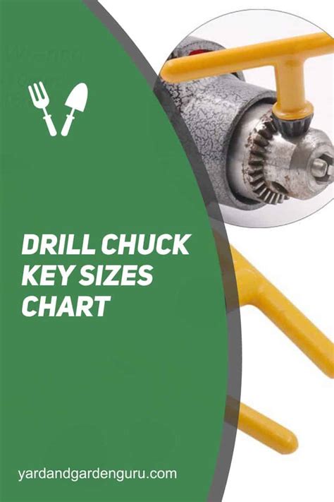 Drill Chuck Key Sizes Chart