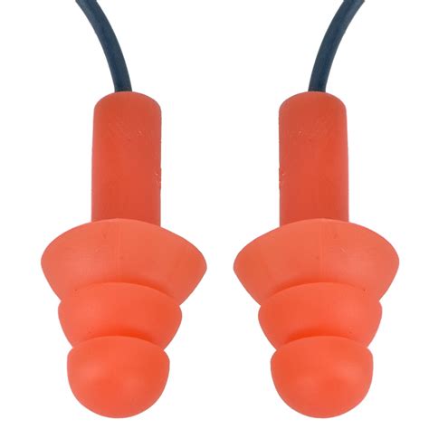 Corded Silicone Noise Reduction Earplugs Metal Detectable Hearing Protection Ear Plugs