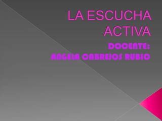 La Escucha Activa Ppt Descarga Gratuita