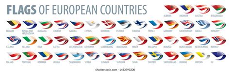 National Flags Asian Countries Vector Illustrations Stock Vector ...