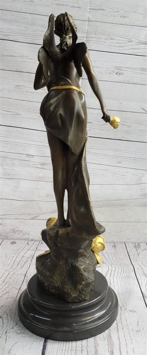 Nude Fairy Bronze Fantasy Art Nouveau Winged India Ubuy
