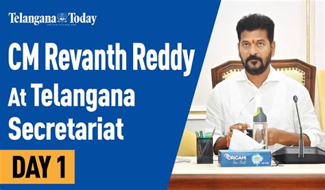 Telangana Cm Revanth Reddy Day 1 At The State Secretariat Telangana