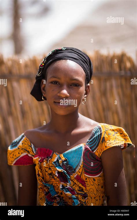 Young beauty from a fulani village in Senegal Stock Photo - Alamy