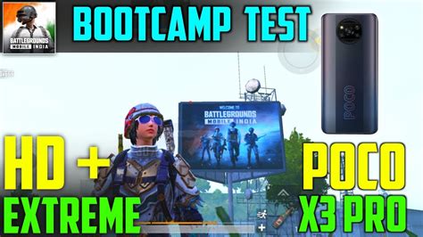 Poco X3 Pro Battleground Mobile India Bootcamp Test HDR