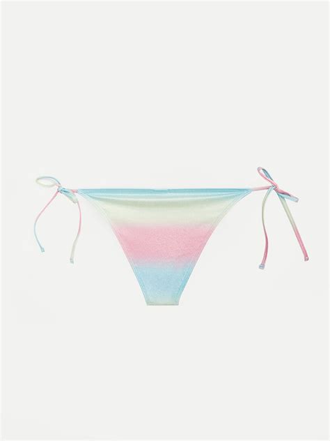 Lcw Dream Kar K Desenli Parlak G R N Ml Kad N Bikini Alt S Z F C Lcw