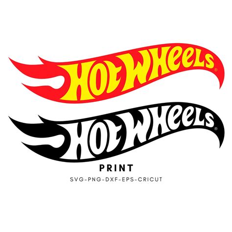 SVG PNG PRINT Hot Wheels Decal High Quality Digital File Etsy