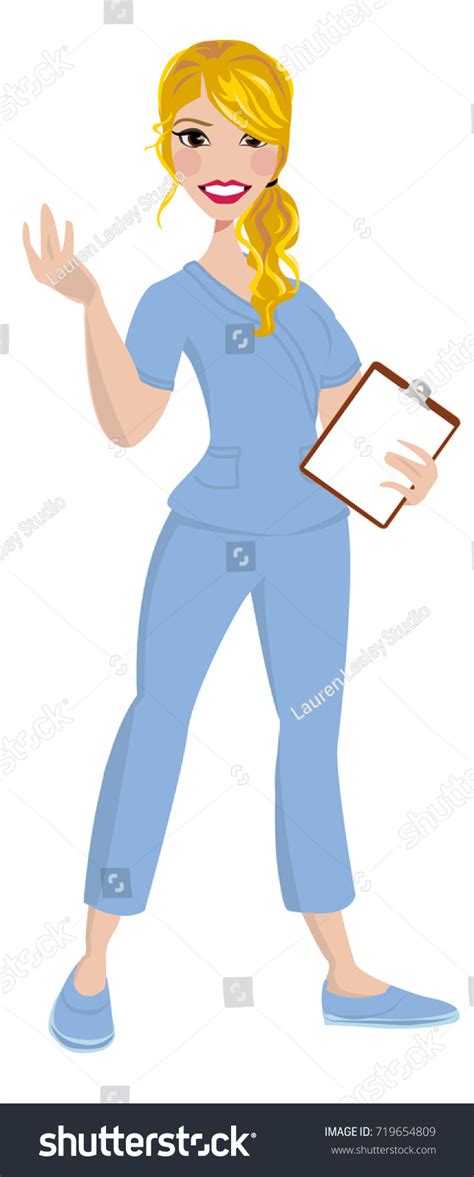 Nurse Avatar Vector Clipart Logo Icon เวกเตอร์สต็อก ปลอดค่าลิขสิทธิ์