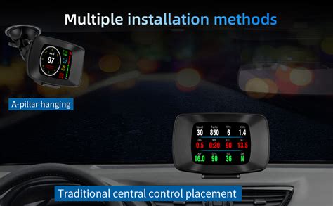 Wiiyii Head Up Display Car Hud P13 Multifuction Obd2 Smart Meter Obd