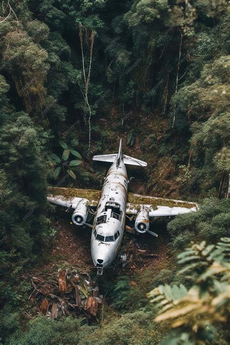 Premium Photo | Abandoned Plane in the Forest