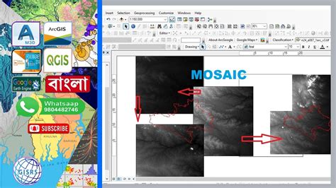 How To Mosaic Dem In Arcgis How To Mosaic Or Combine Or Merge Raster