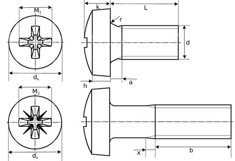 Fillister Head Cap Screw Dimensions