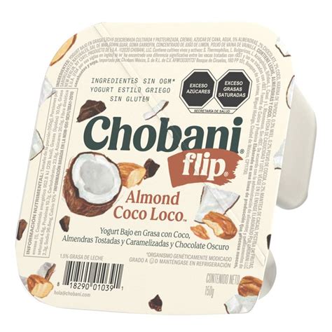 Yoghurt Chobani Flip Estilo Griego Almond Coco Loco G Walmart