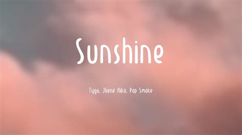 Sunshine Tyga Jhené Aiko Pop Smoke With Lyric YouTube