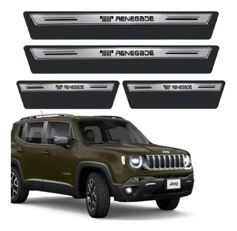 Jogo Soleira Modelo Original Prata Jeep Renegade Longitude