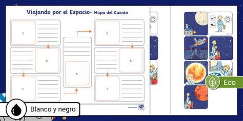 Mapa Del Cuento Viajando Por El Espacio Twinkl