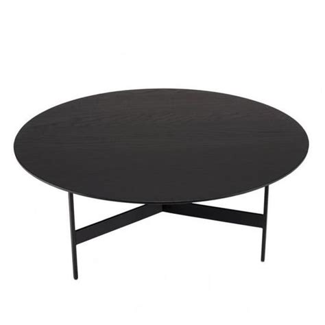 Table basse ronde DILA 78 cm Pieds métal noir Metal Inside75