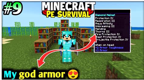 I Made My God Armor In Minecraft Pe Survival Minecraft Pe Survival