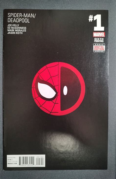 Spider Man Deadpool 1 Sixth Print Cover 2016 Comic Books Modern