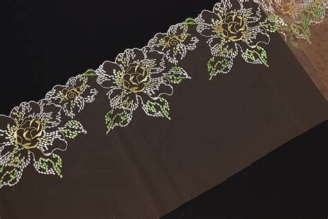 Haft Na Tiulu Nude Du E Kwiaty Mb Pasmanteria Eu