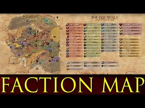 Total War Warhammer Faction Map