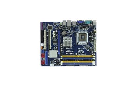 Asrock G41C-GS Motherboard Socket 775 Intel G41 Supports DDR2/DDR3 SATA ...