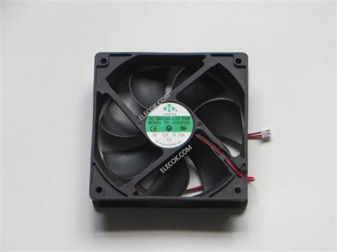 POWERYEAR PY-1225H12S 12V 0.35A 2wires Cooling Fan