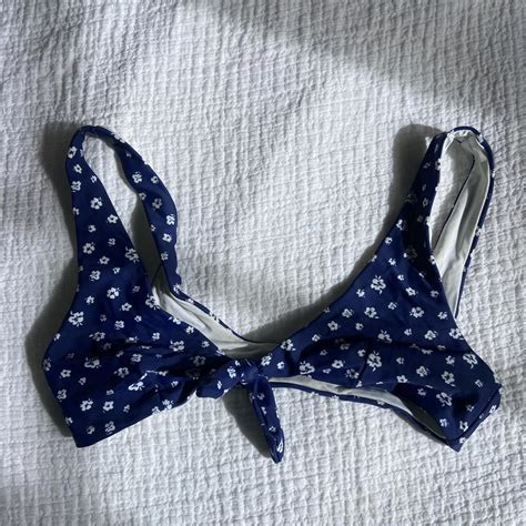 Mink Pink Tie Up Floral Bikini Top Super Cute And Depop