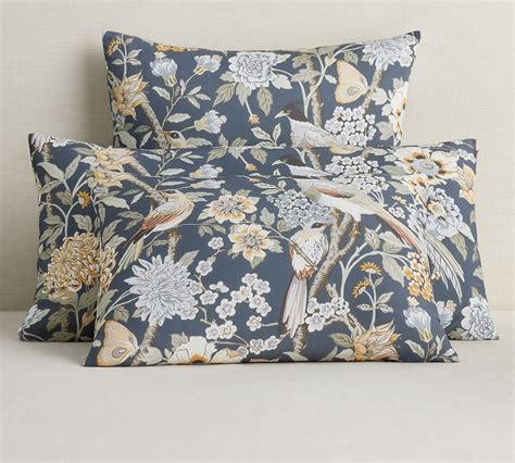 Bloom Floral Print Cotton Pillow Shams | Pottery Barn