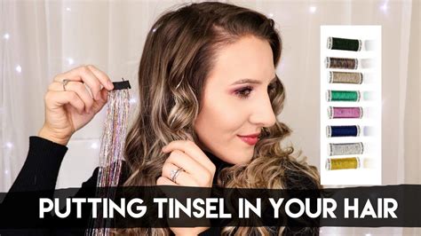 How To Put Tinsel In Your Hair One Of The Most Fun Easy Hair