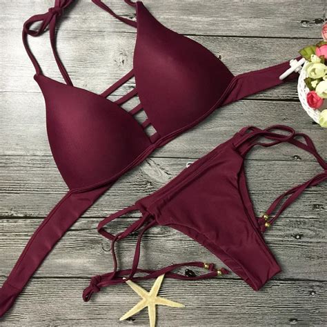 Retro Bikini Set Sexy Women Strapless Bathing Suit Plus Size Swimwear Women Push Up Bikini