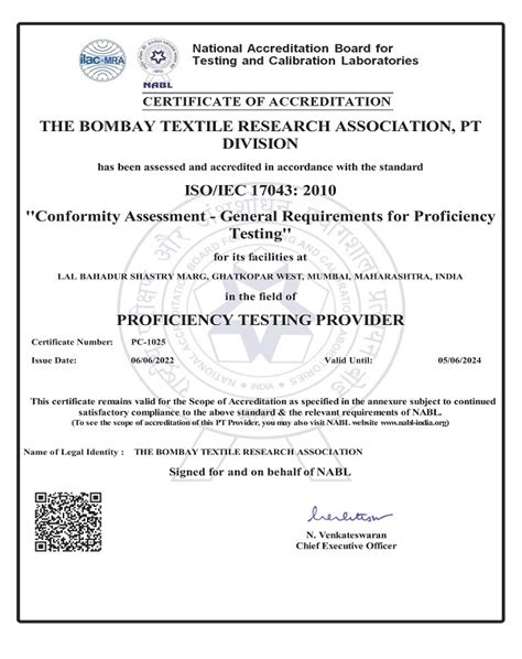 Proficiency Testing Btra