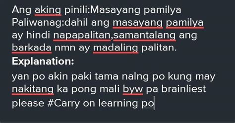 Piliin Mo Ang Larawan Ng Itinuturing Mong May Mas Mataas Na Kabutihan