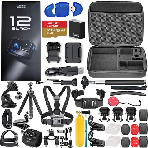 Amazon.com : GoPro HERO12 Black 5.3K Action Camera Bundle with 128GB ...