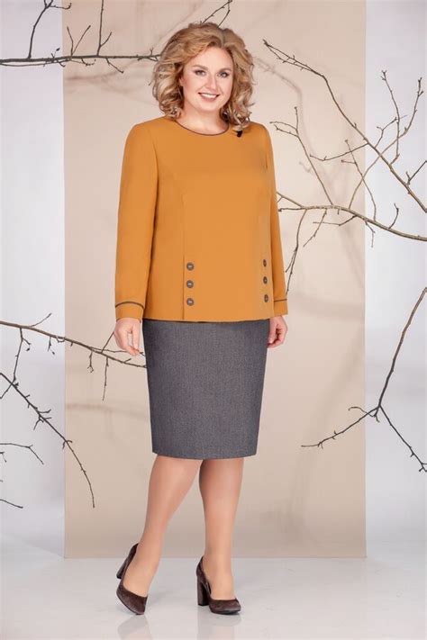 Женский комплект блузка и юбка блузка 95 п/э, 5 спандекс, юбка 76 п/э ...