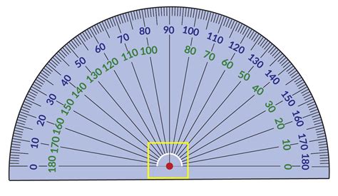 Printable Protractor Degrees