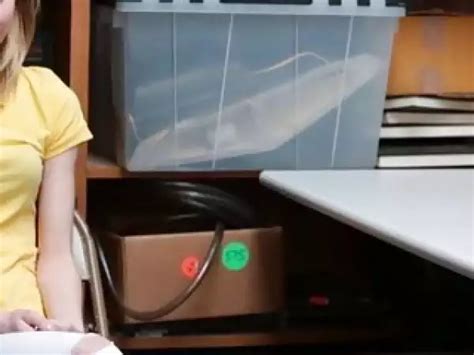 Tiny Tits Thief Screwed By LP Officer In The Back Office Sex Video